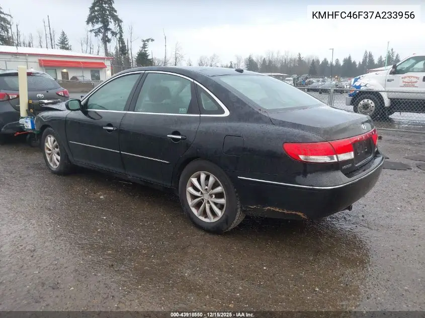 KMHFC46F37A233956 2007 Hyundai Azera Limited/Se