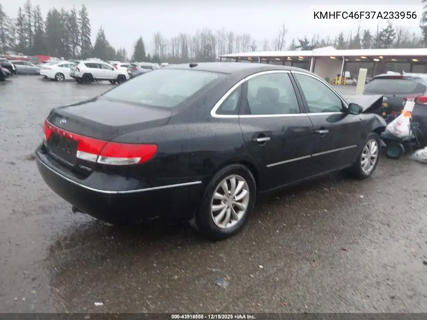 KMHFC46F37A233956 2007 Hyundai Azera Limited/Se