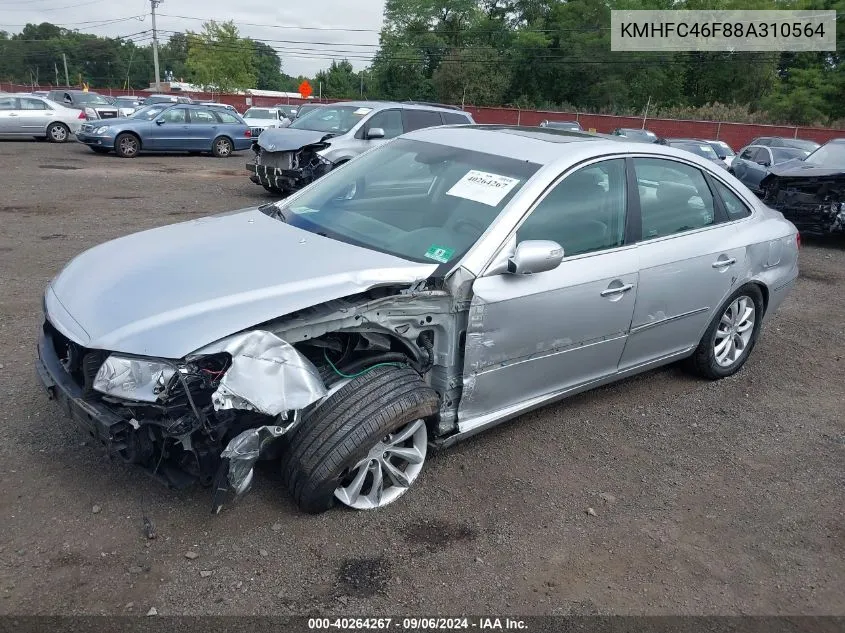 2008 Hyundai Azera Limited VIN: KMHFC46F88A310564 Lot: 40264267