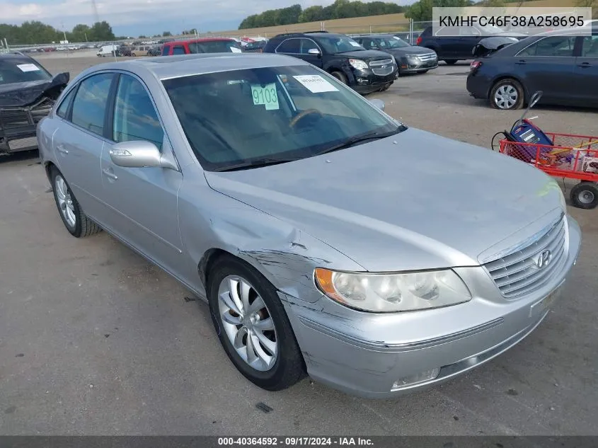 KMHFC46F38A258695 2008 Hyundai Azera Limited