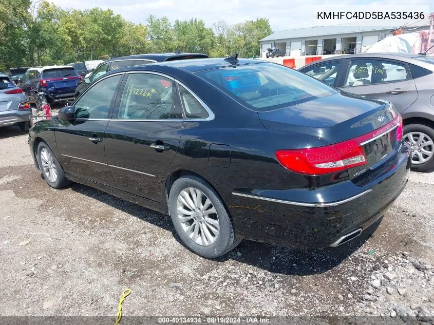 KMHFC4DD5BA535436 2011 Hyundai Azera Gls