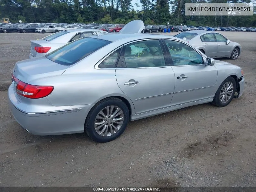 KMHFC4DF6BA559620 2011 Hyundai Azera Limited