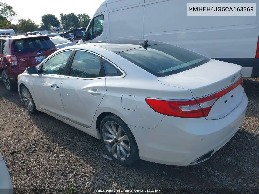 KMHFH4JG5CA163369 2012 Hyundai Azera