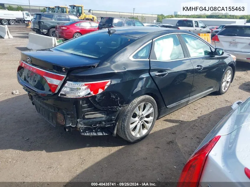 KMHFG4JG8CA155463 2012 Hyundai Azera