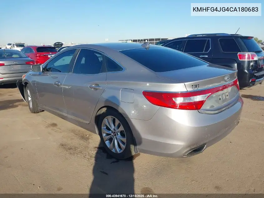 KMHFG4JG4CA180683 2012 Hyundai Azera