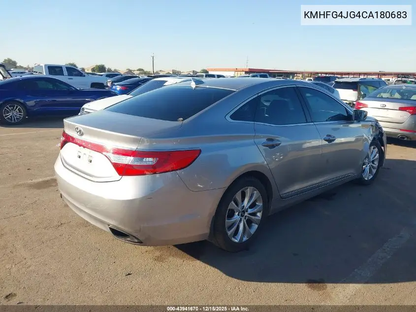 KMHFG4JG4CA180683 2012 Hyundai Azera
