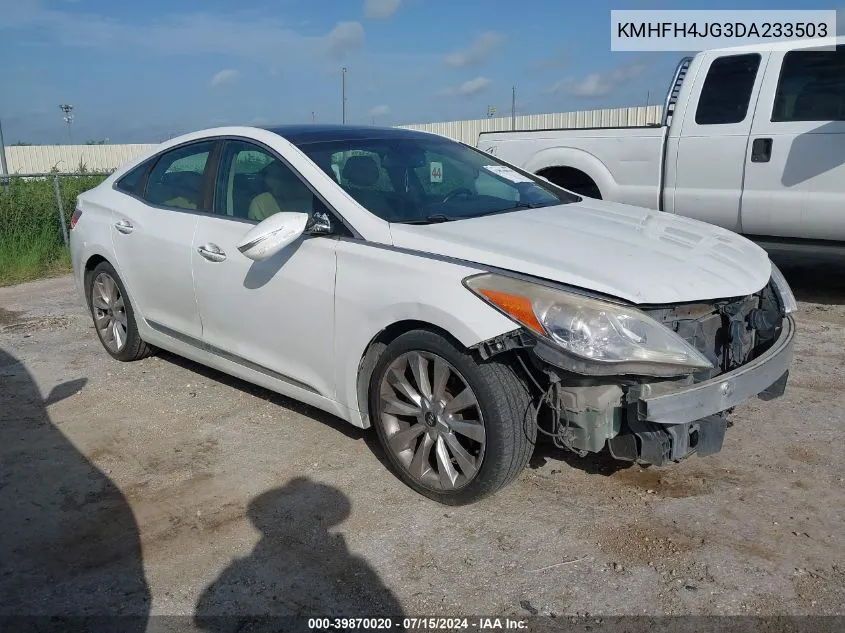 2013 Hyundai Azera VIN: KMHFH4JG3DA233503 Lot: 39870020