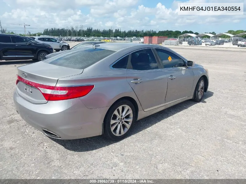 2014 Hyundai Azera VIN: KMHFG4JG1EA340554 Lot: 39863739