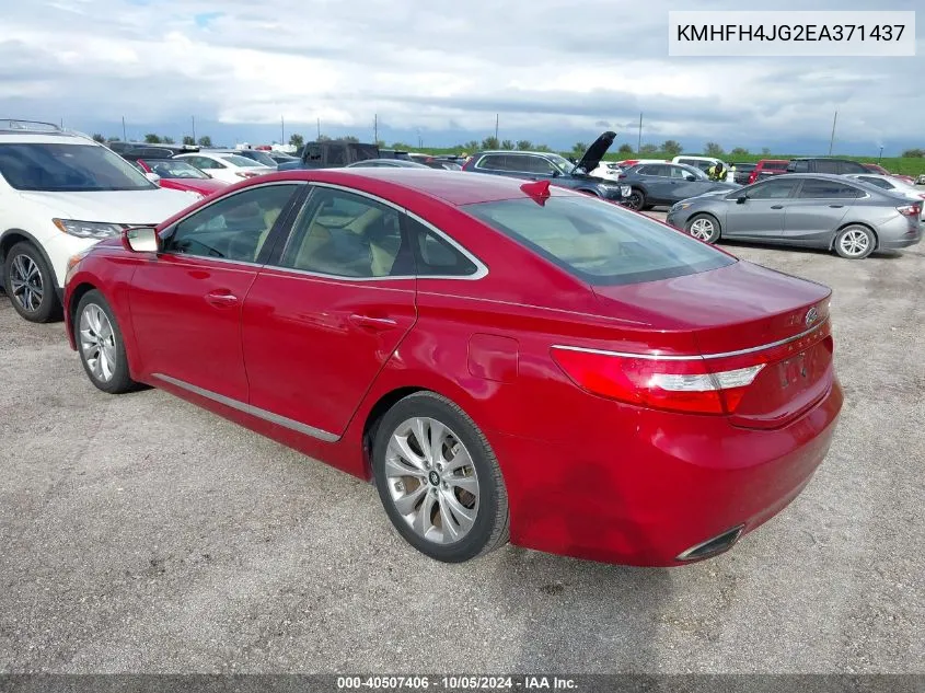 KMHFH4JG2EA371437 2014 Hyundai Azera Gls/Limited