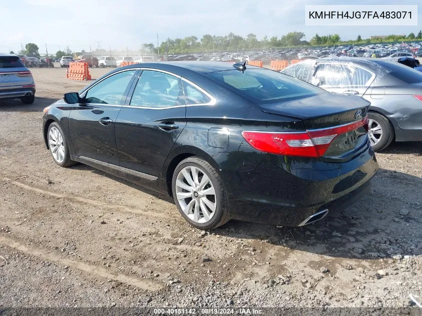 KMHFH4JG7FA483071 2015 Hyundai Azera Limited