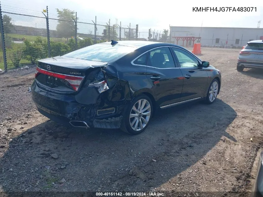 KMHFH4JG7FA483071 2015 Hyundai Azera Limited