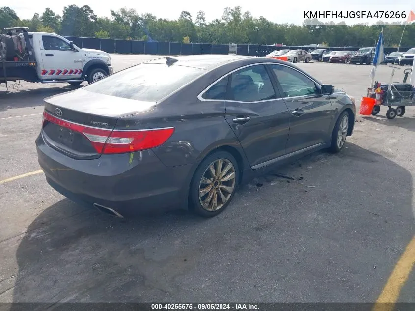 2015 Hyundai Azera Limited VIN: KMHFH4JG9FA476266 Lot: 40255575