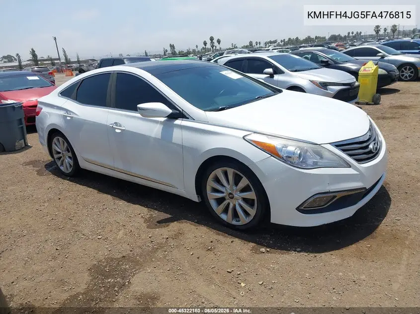 2015 Hyundai Azera Limited VIN: KMHFH4JG5FA476815 Lot: 45322180