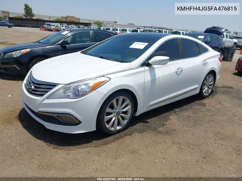 2015 Hyundai Azera Limited VIN: KMHFH4JG5FA476815 Lot: 45322180