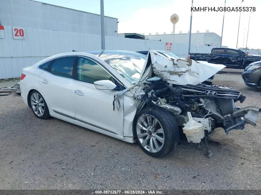 KMHFH4JG8GA555378 2016 Hyundai Azera Limited