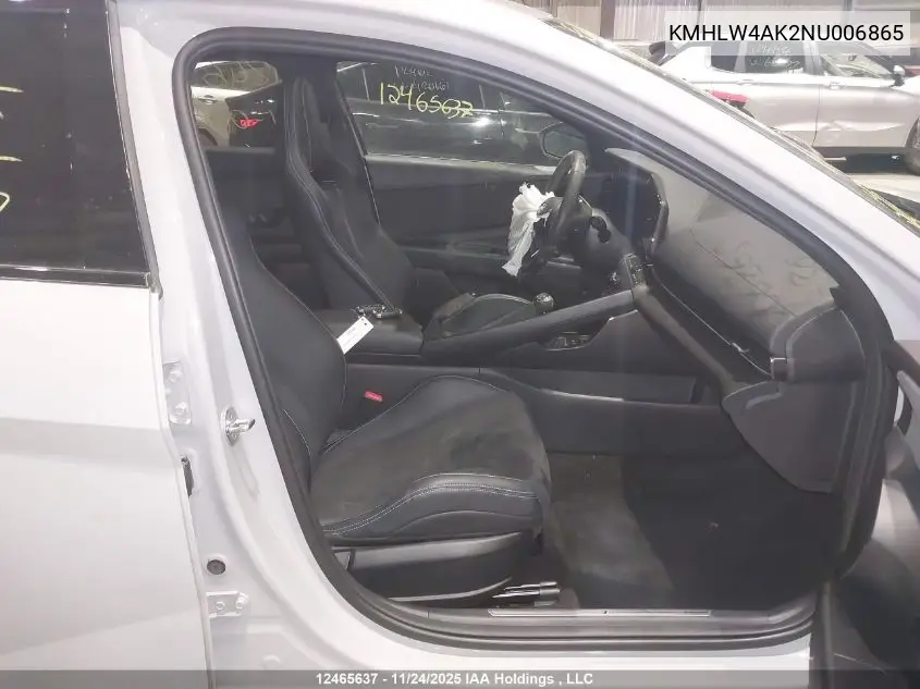 KMHLW4AK2NU006865 2022 Hyundai Elantra N Manual
