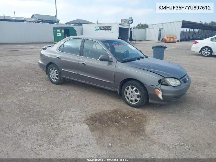 KMHJF35F7YU897612 2000 Hyundai Elantra Gls