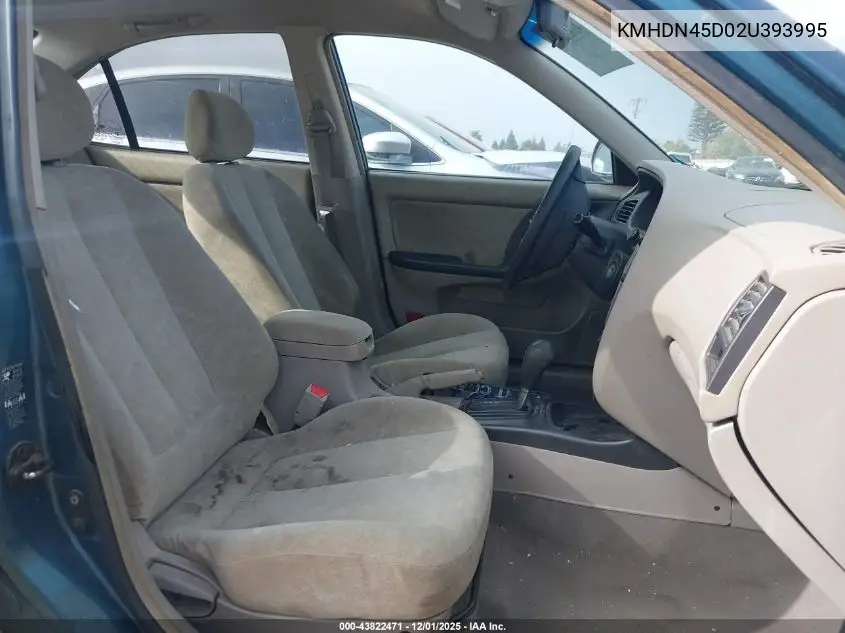 KMHDN45D02U393995 2002 Hyundai Elantra Gls