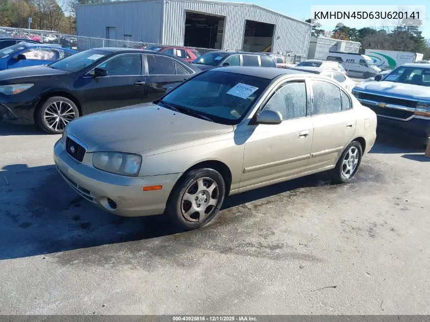 KMHDN45D63U620141 2003 Hyundai Elantra Gls/Gt