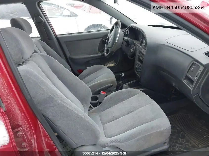 KMHDN45D54U805864 2004 Hyundai Elantra Gls/Gt