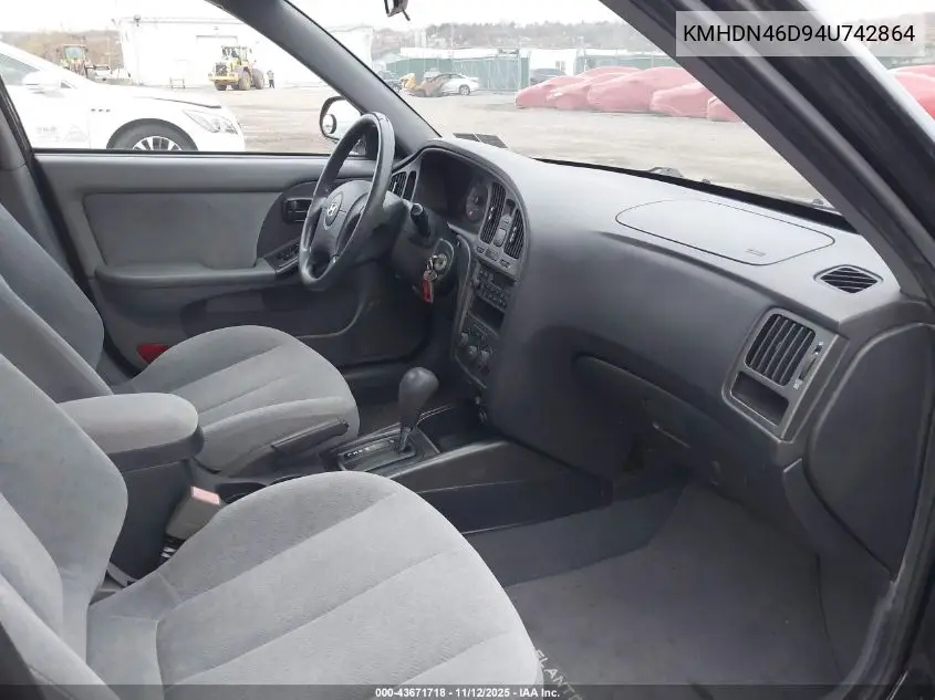 KMHDN46D94U742864 2004 Hyundai Elantra Gls/Gt