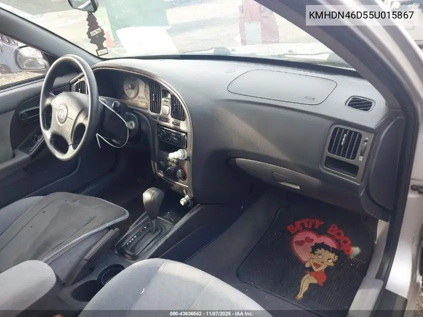 KMHDN46D55U015867 2005 Hyundai Elantra Gls/Gt