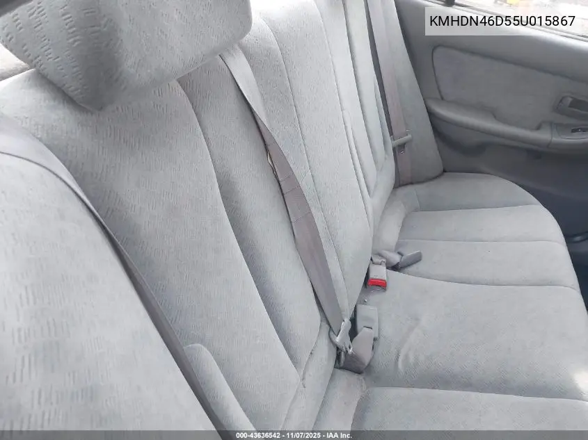 KMHDN46D55U015867 2005 Hyundai Elantra Gls/Gt