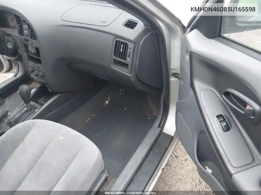 KMHDN46D85U165598 2005 Hyundai Elantra Gls/Gt