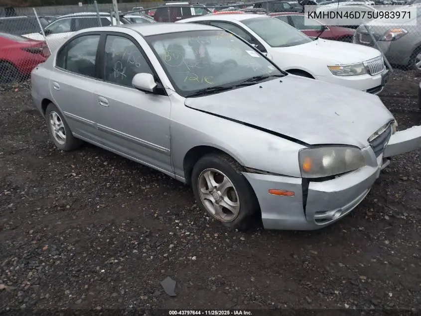 KMHDN46D75U983971 2005 Hyundai Elantra Gls/Gt