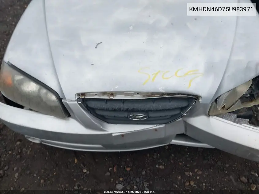 KMHDN46D75U983971 2005 Hyundai Elantra Gls/Gt