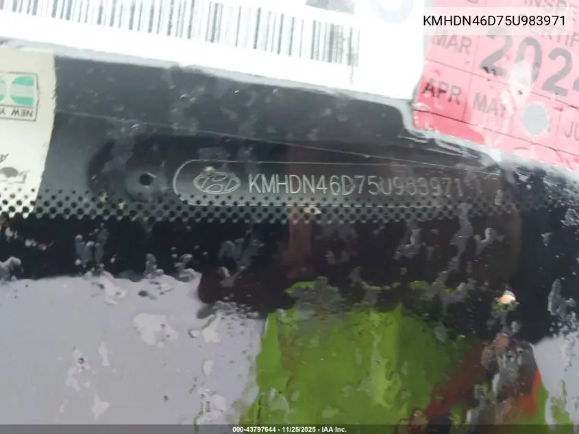 KMHDN46D75U983971 2005 Hyundai Elantra Gls/Gt