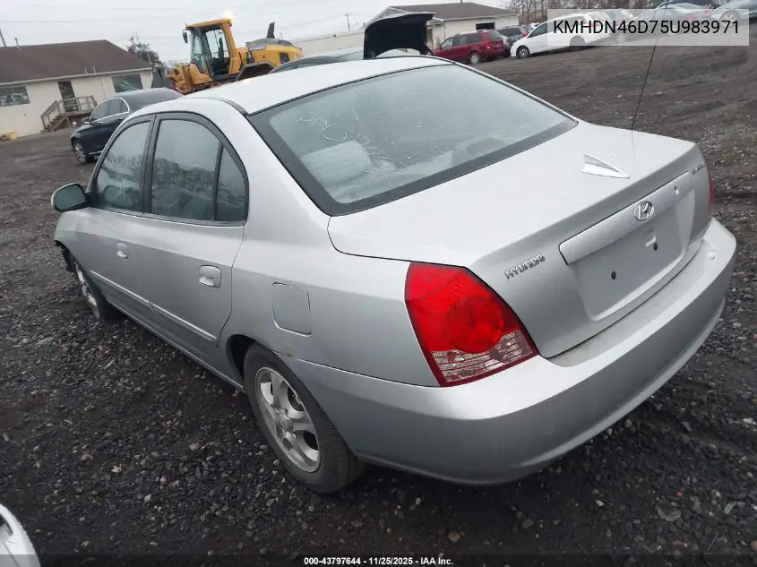 KMHDN46D75U983971 2005 Hyundai Elantra Gls/Gt