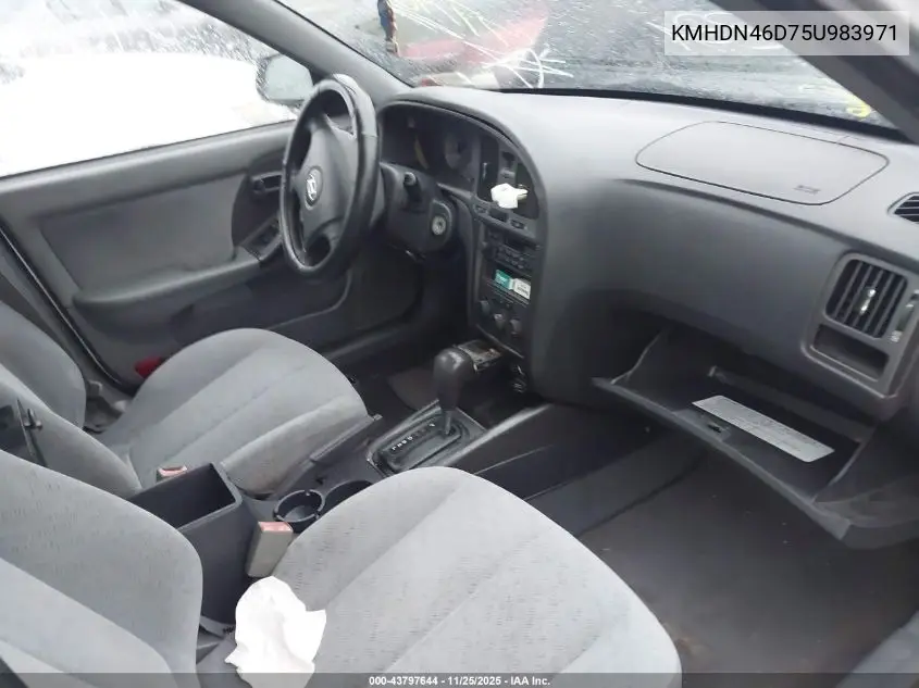 KMHDN46D75U983971 2005 Hyundai Elantra Gls/Gt