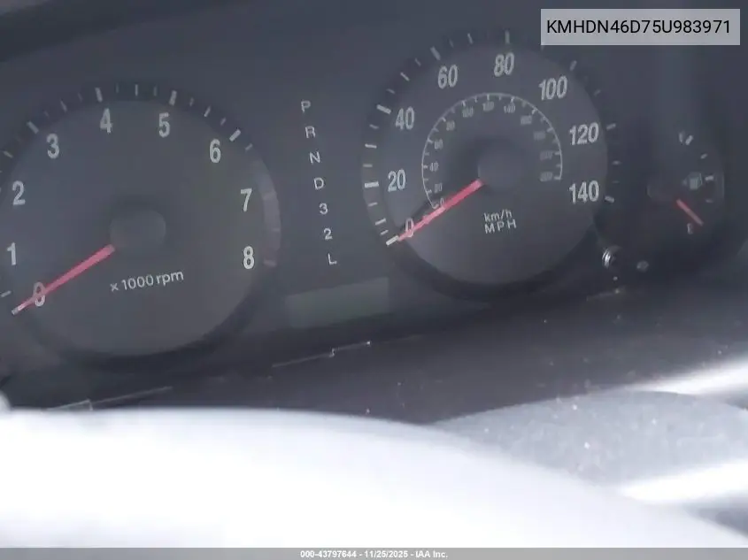 KMHDN46D75U983971 2005 Hyundai Elantra Gls/Gt