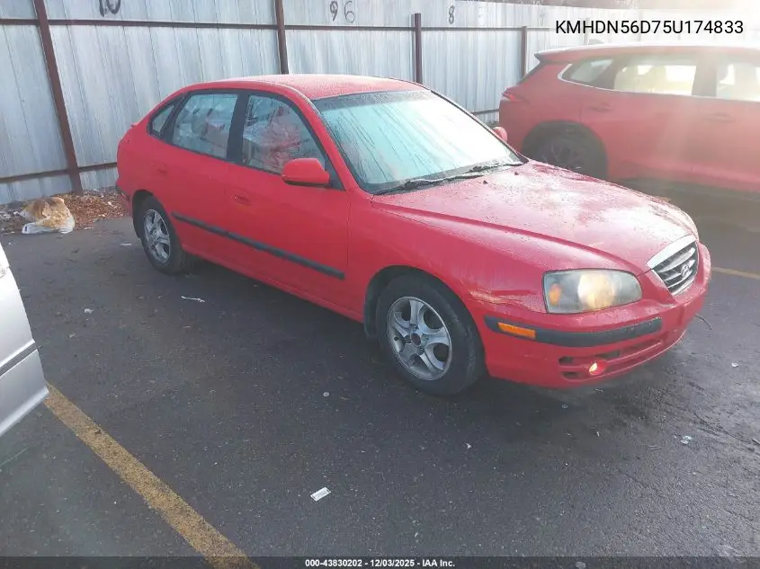 KMHDN56D75U174833 2005 Hyundai Elantra Gls/Gt