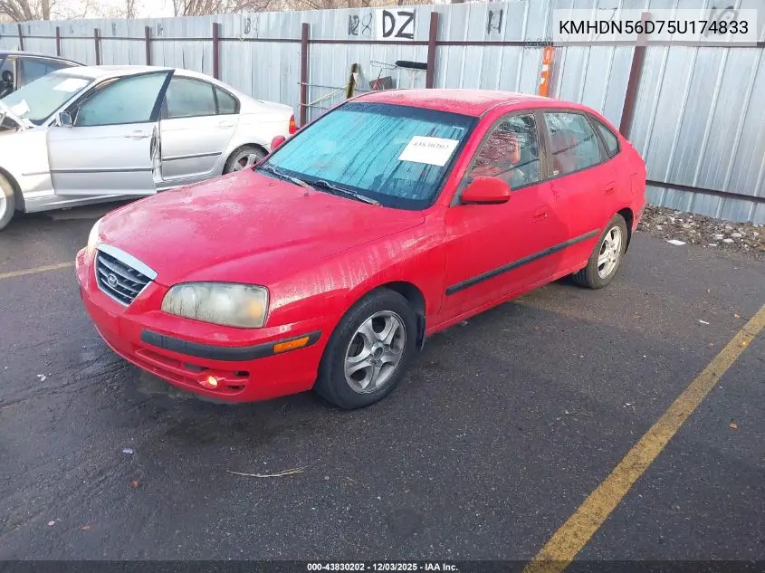 KMHDN56D75U174833 2005 Hyundai Elantra Gls/Gt
