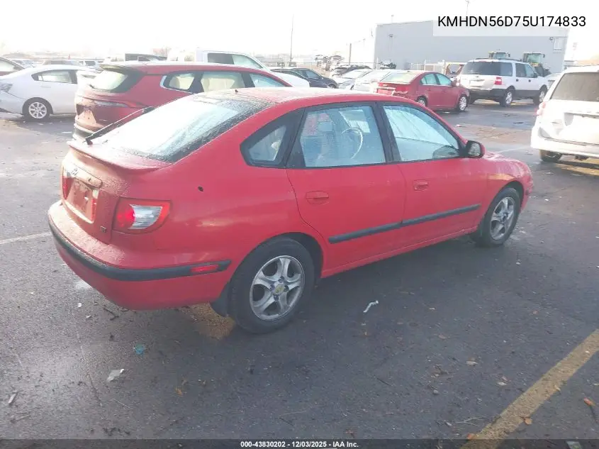 KMHDN56D75U174833 2005 Hyundai Elantra Gls/Gt