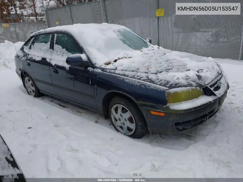 KMHDN56D05U153547 2005 Hyundai Elantra Gls/Gt