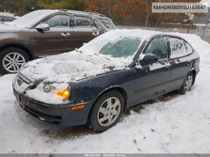KMHDN56D05U153547 2005 Hyundai Elantra Gls/Gt