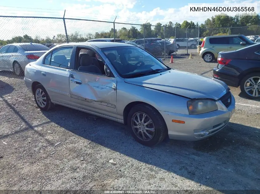 KMHDN46D06U365568 2006 Hyundai Elantra Gls/Limited