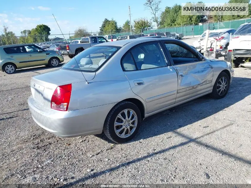 KMHDN46D06U365568 2006 Hyundai Elantra Gls/Limited
