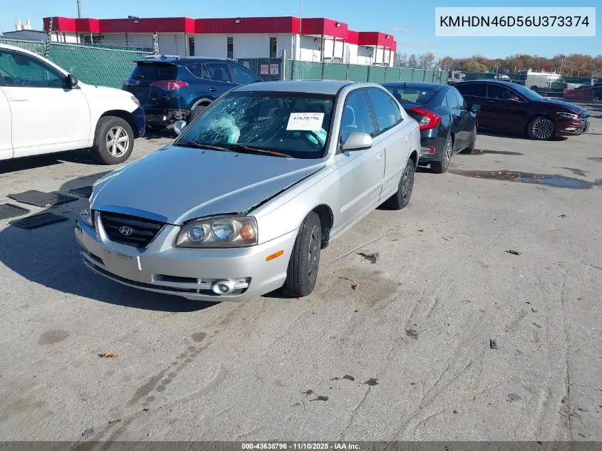 KMHDN46D56U373374 2006 Hyundai Elantra Gls/Limited