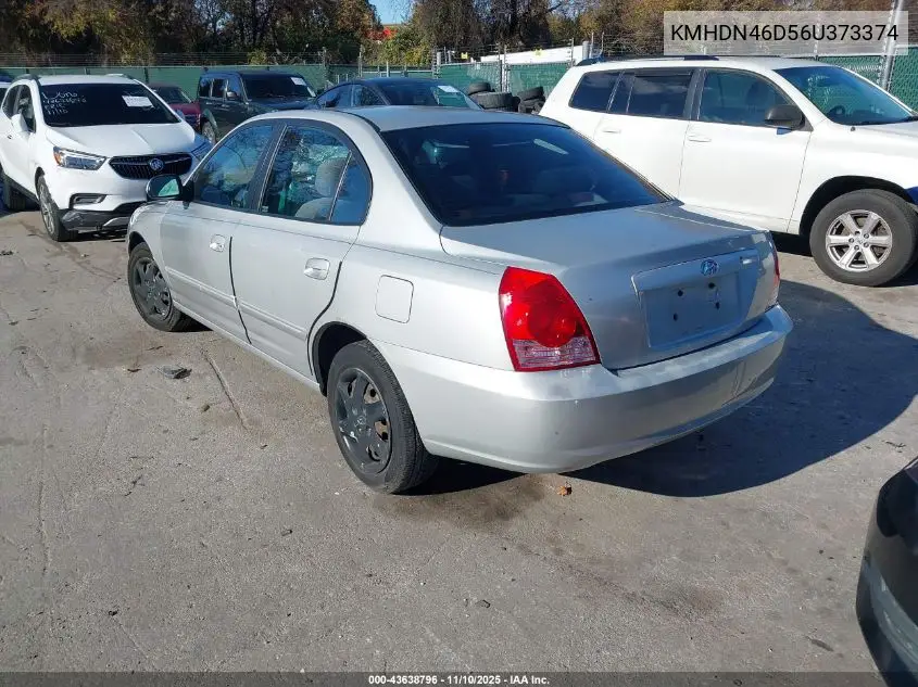KMHDN46D56U373374 2006 Hyundai Elantra Gls/Limited