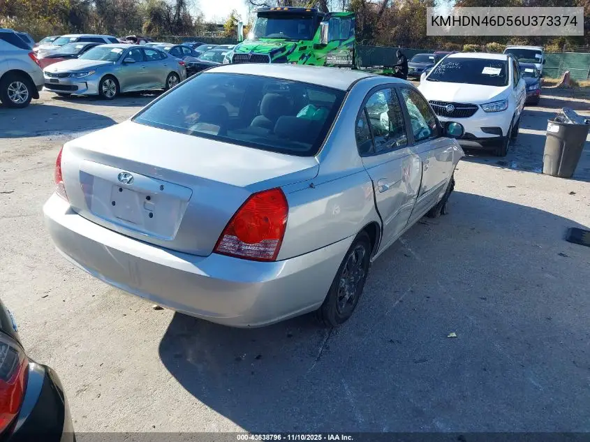 KMHDN46D56U373374 2006 Hyundai Elantra Gls/Limited