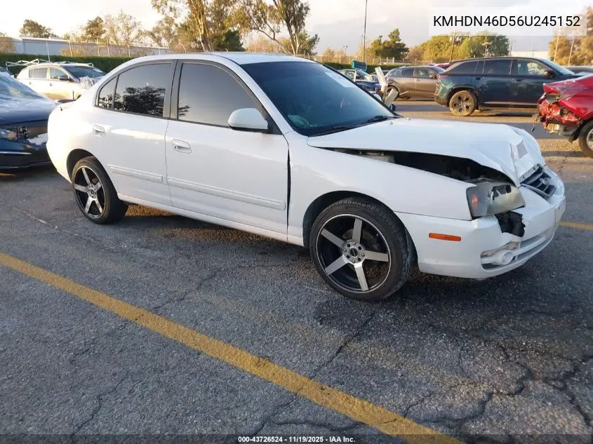 KMHDN46D56U245152 2006 Hyundai Elantra Gls/Limited