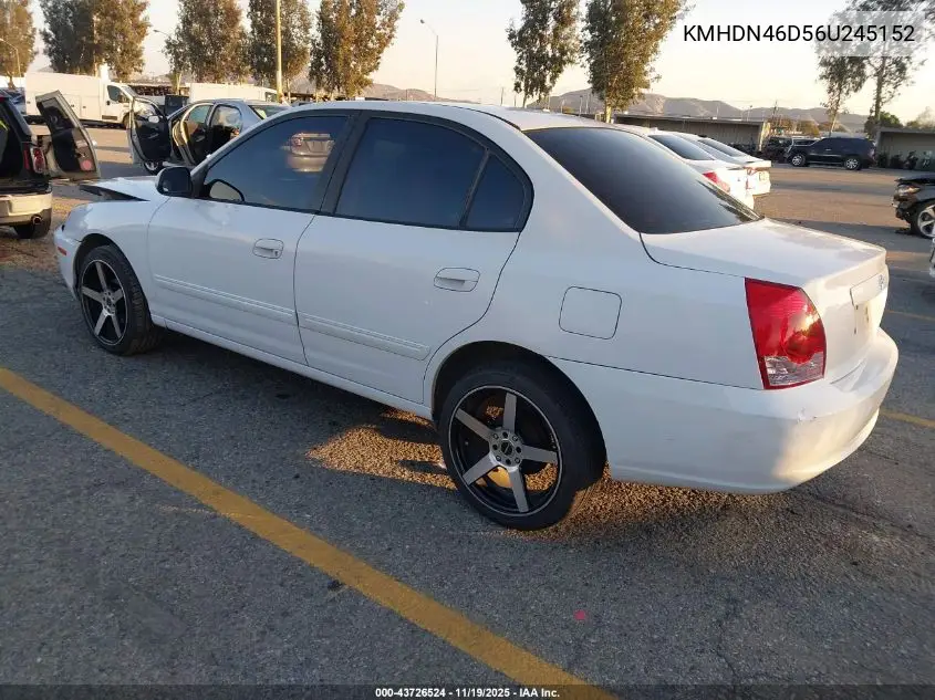 KMHDN46D56U245152 2006 Hyundai Elantra Gls/Limited