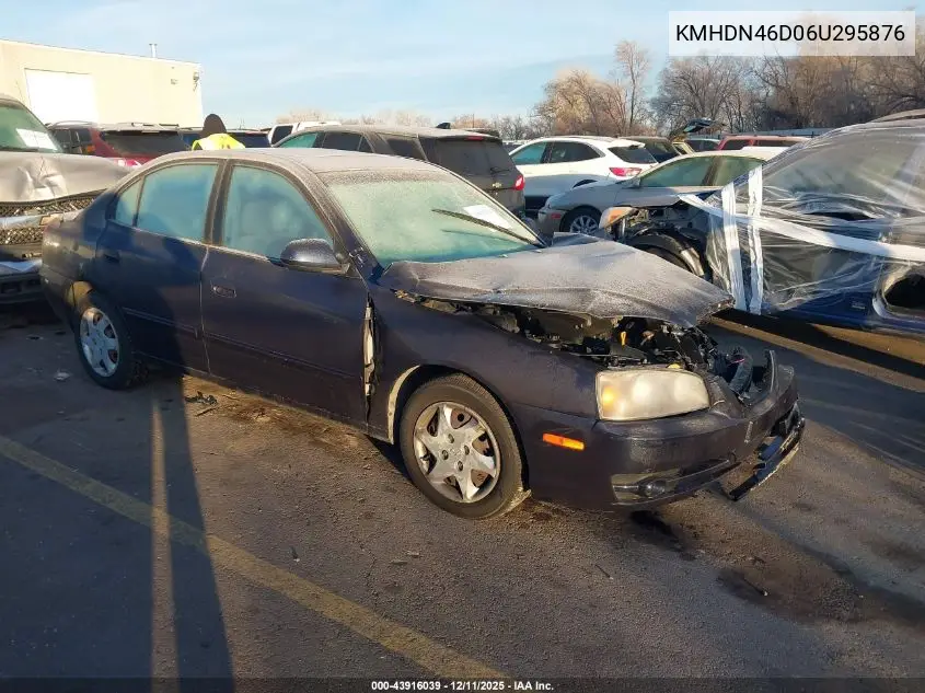 KMHDN46D06U295876 2006 Hyundai Elantra Gls/Limited