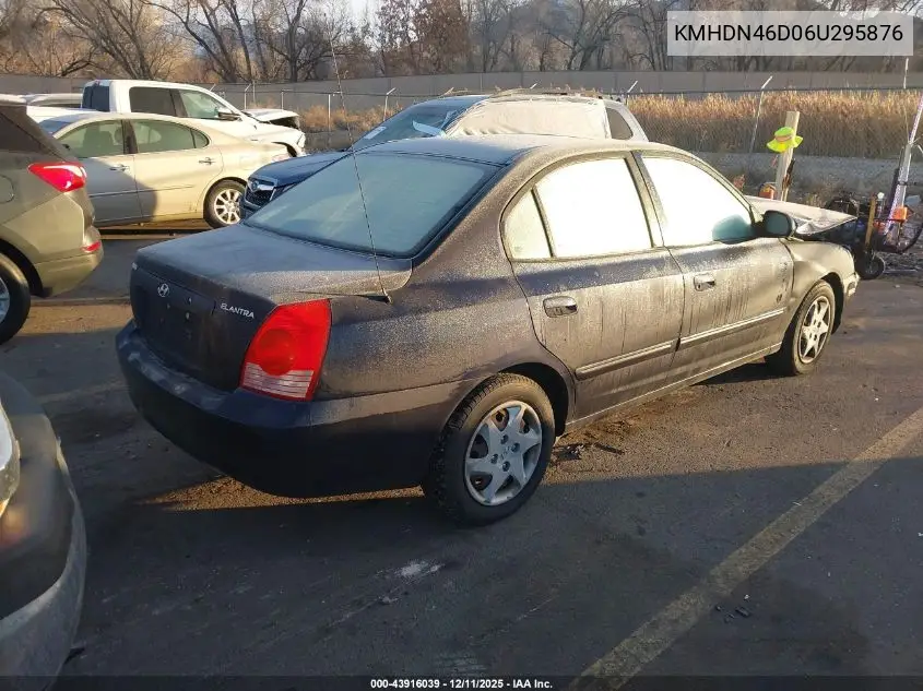 KMHDN46D06U295876 2006 Hyundai Elantra Gls/Limited
