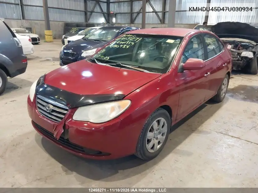 KMHDU45D47U030934 2007 Hyundai Elantra