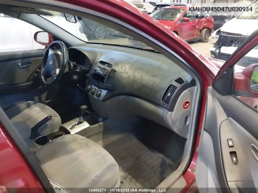 KMHDU45D47U030934 2007 Hyundai Elantra